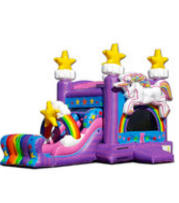 Unicorn Princess Bounce House Rental RI